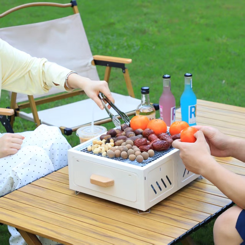 Portable Charcoal BBQ Grill Sq - Outdoor Furniture ulasan dan harga