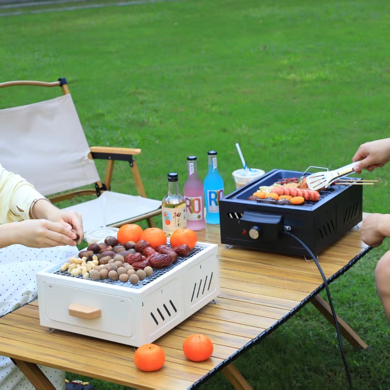 Portable Charcoal BBQ Grill Sq - Outdoor Furniture ulasan dan harga