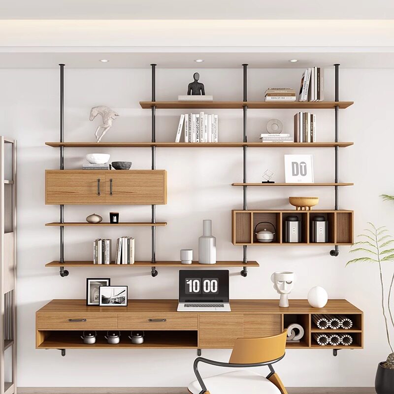 Modern Solid Wood Floating Des - Tables ulasan dan harga