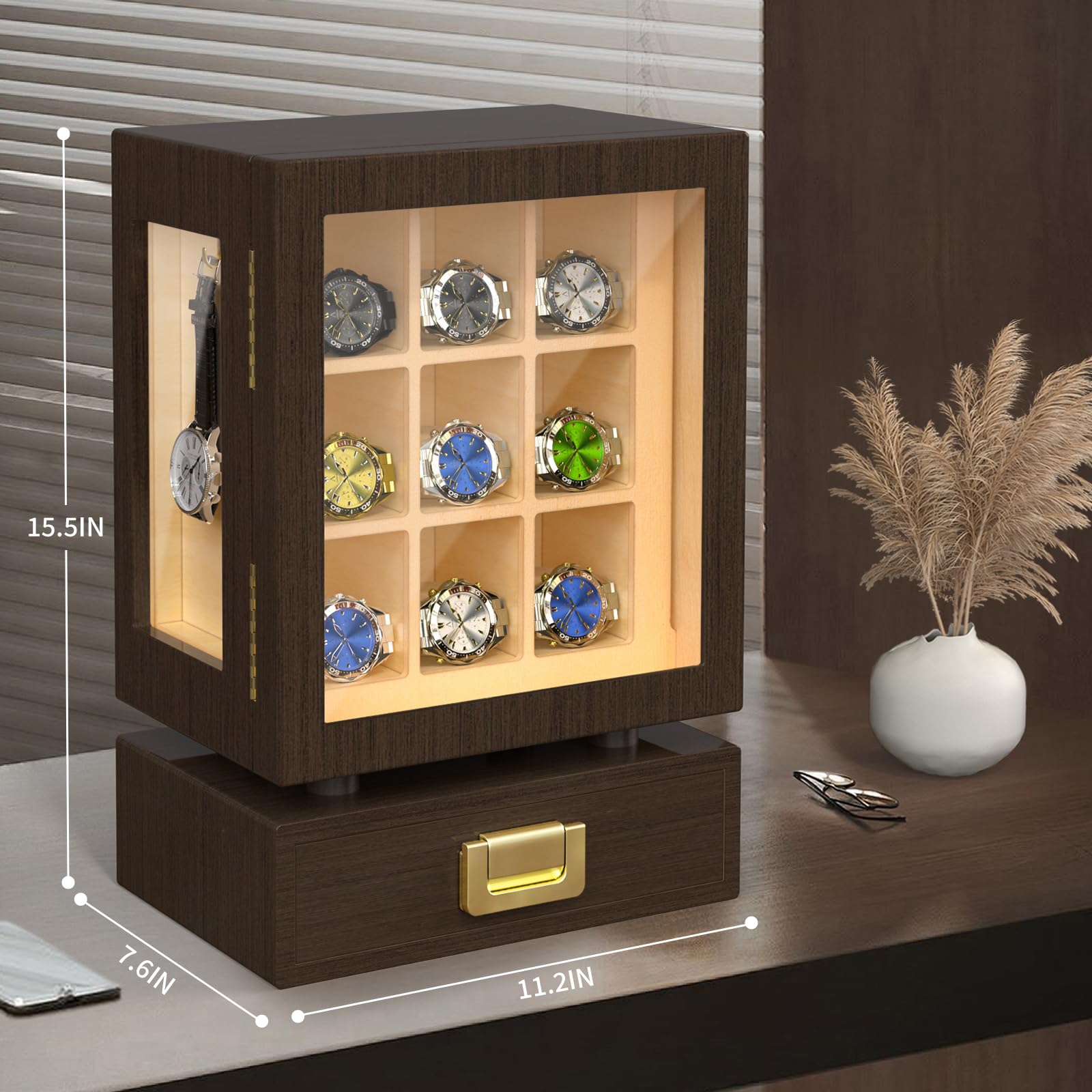 Custom Rectangle Wooden Watch  - Storage ulasan dan harga