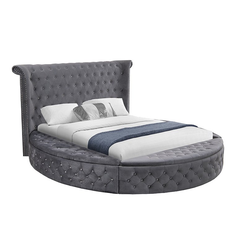 Upholstered King Queen Size Be - King Size Bed Frame With Storage Drawers ulasan dan harga