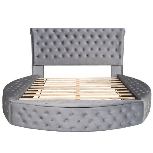 Upholstered King Queen Size Be - King Size Bed Frame With Storage Drawers ulasan dan harga