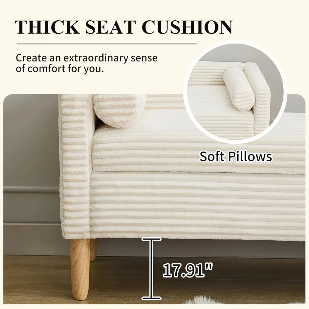with Wood Leg, End of Bed Benc - Bedroom Furniture ulasan dan harga