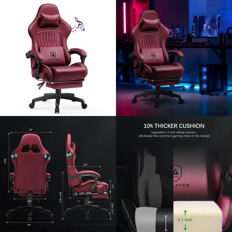 GTPLAYER Gaming Chair with Spe - Office Furniture ulasan dan harga