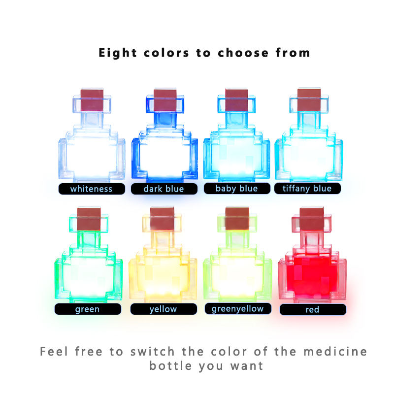 MC Game Potion Bottle Night Li - Floating Nightstand With Led Light ulasan dan harga