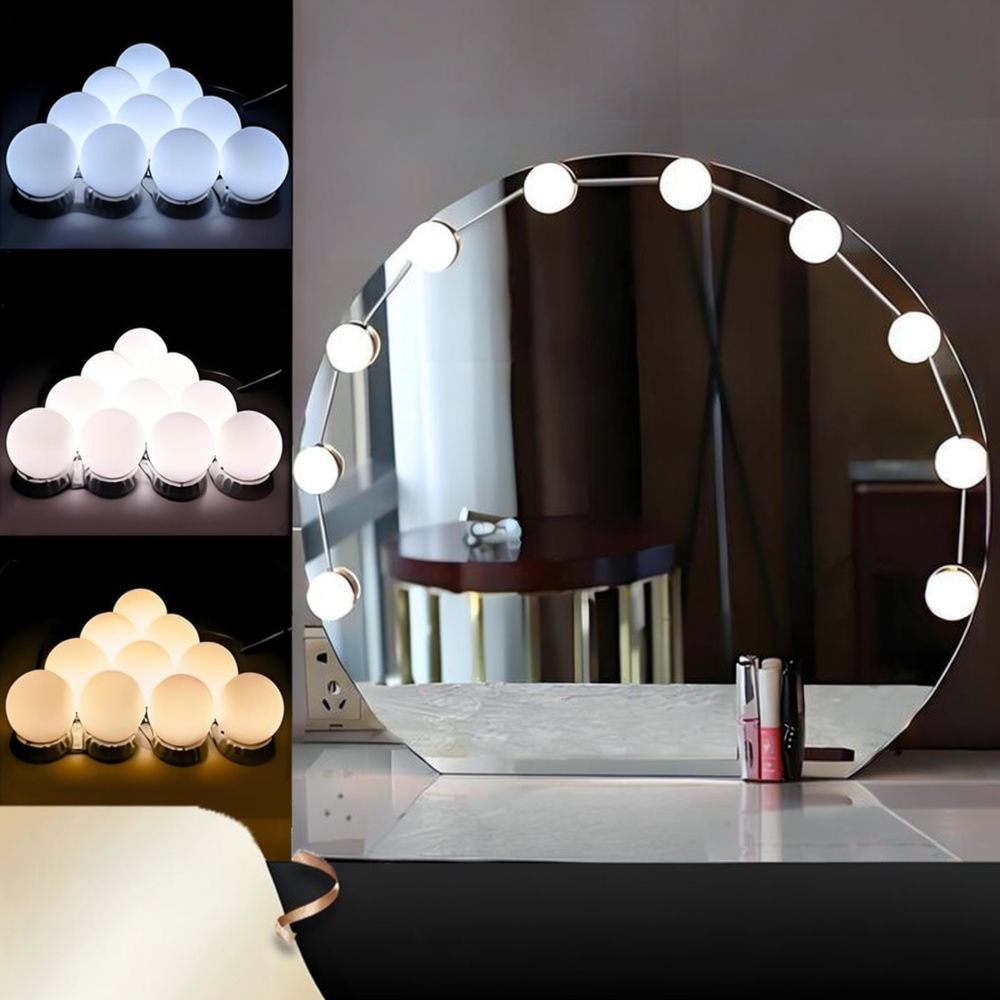 Vanity Mirror Light LED Hollyw - Dressing Table Vanity With Lighted Mirror ulasan dan harga