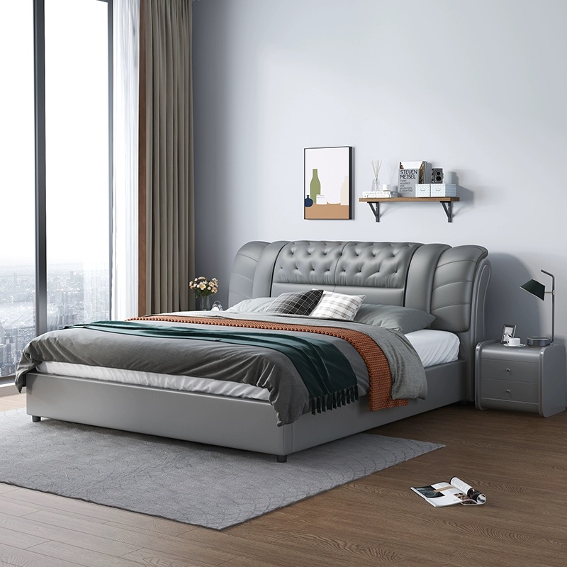 Set Furniture Bedroom Leather  - King Size Bed Frame With Storage Drawers ulasan dan harga