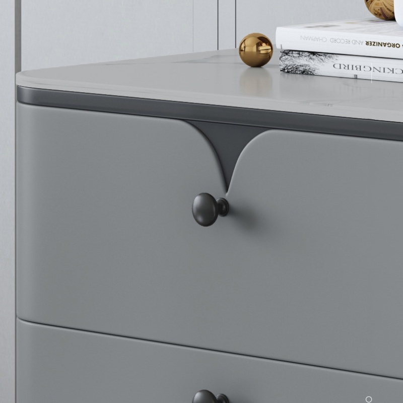 Modern Solid Wood Bedside Tabl - Solid Wood Nightstand 2 Drawers ulasan dan harga